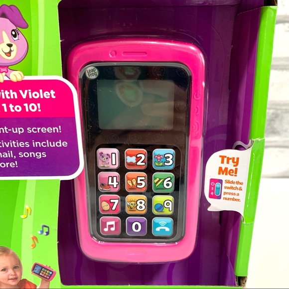 LeapFrog Chat And Count Smart Phone Violet - Infant Kids Learning Toys - NEW - Picture 2 of 10